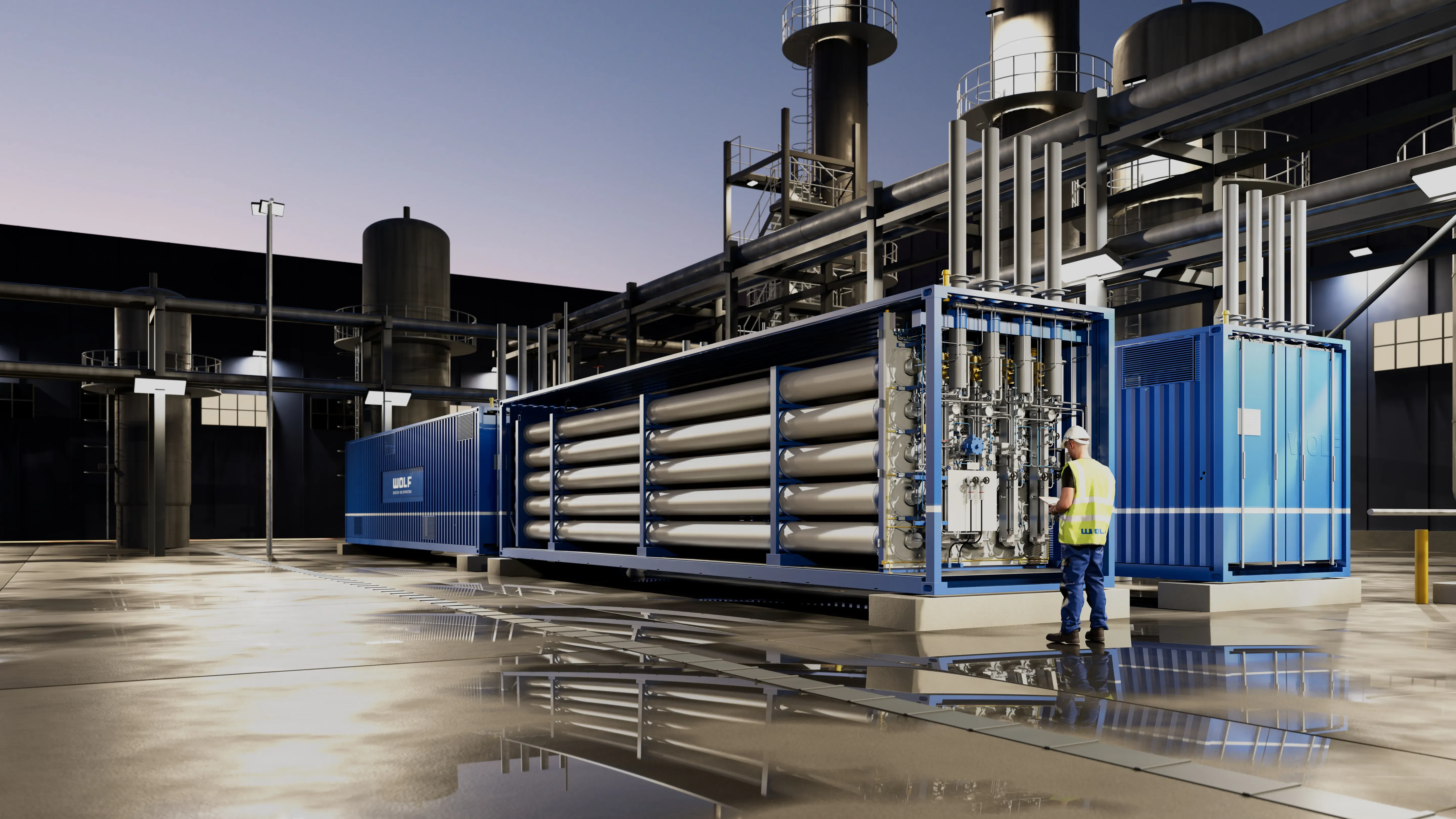 BLOXX SYSTEM · Röhrenspeicher am Industriestandort